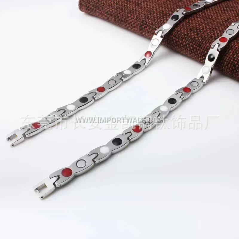 Intricate Dragon Pattern Titanium Steel Magnetic Therapy Bracelet