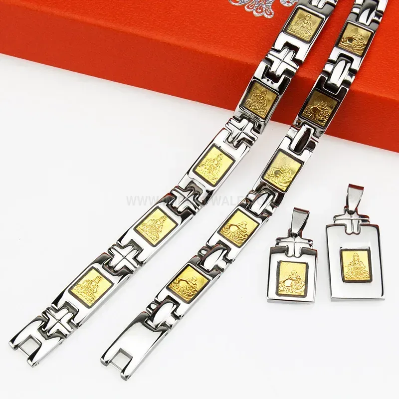 Chic Pure Titanium Bio Magnetic Couple Link Bracelet