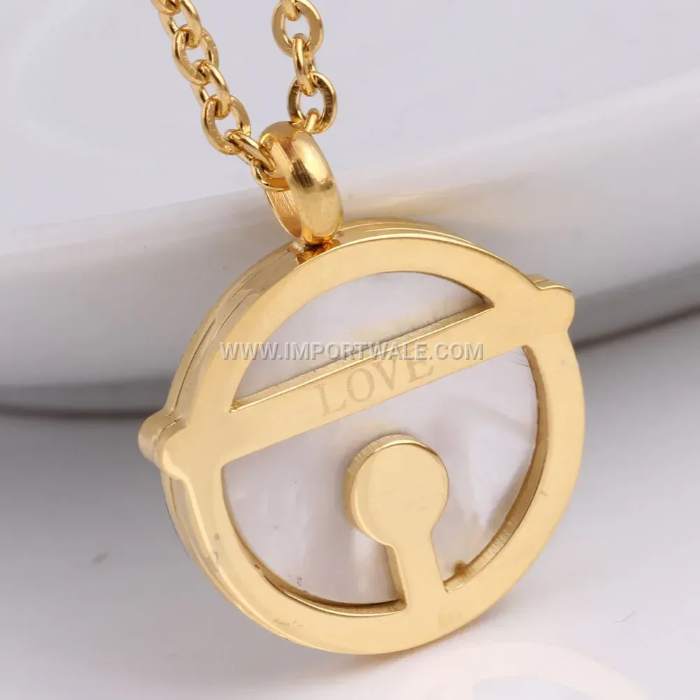 Engraved Love Horizontal Bar Multi-Layer Stainless Steel Necklace