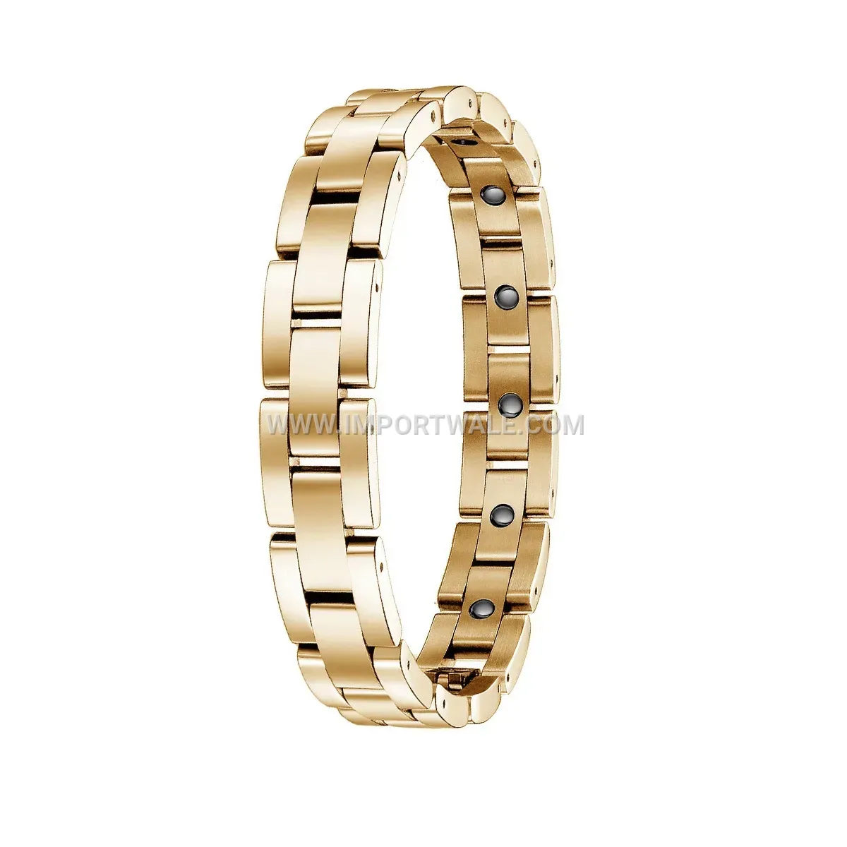 Geometric Titanium Steel Magnetic Therapy Chain Bracelet