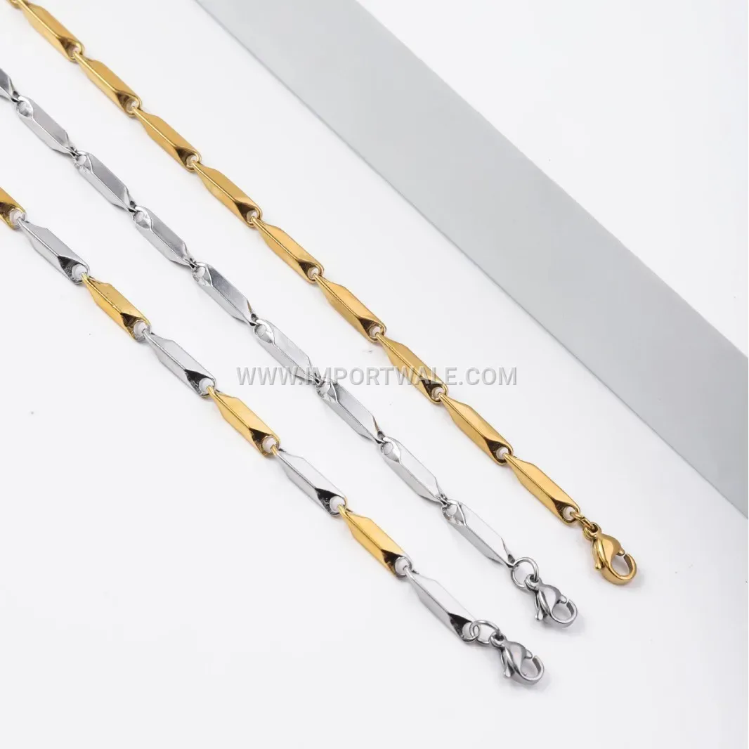 Handcrafted Stainless Steel Link Chain Necklace