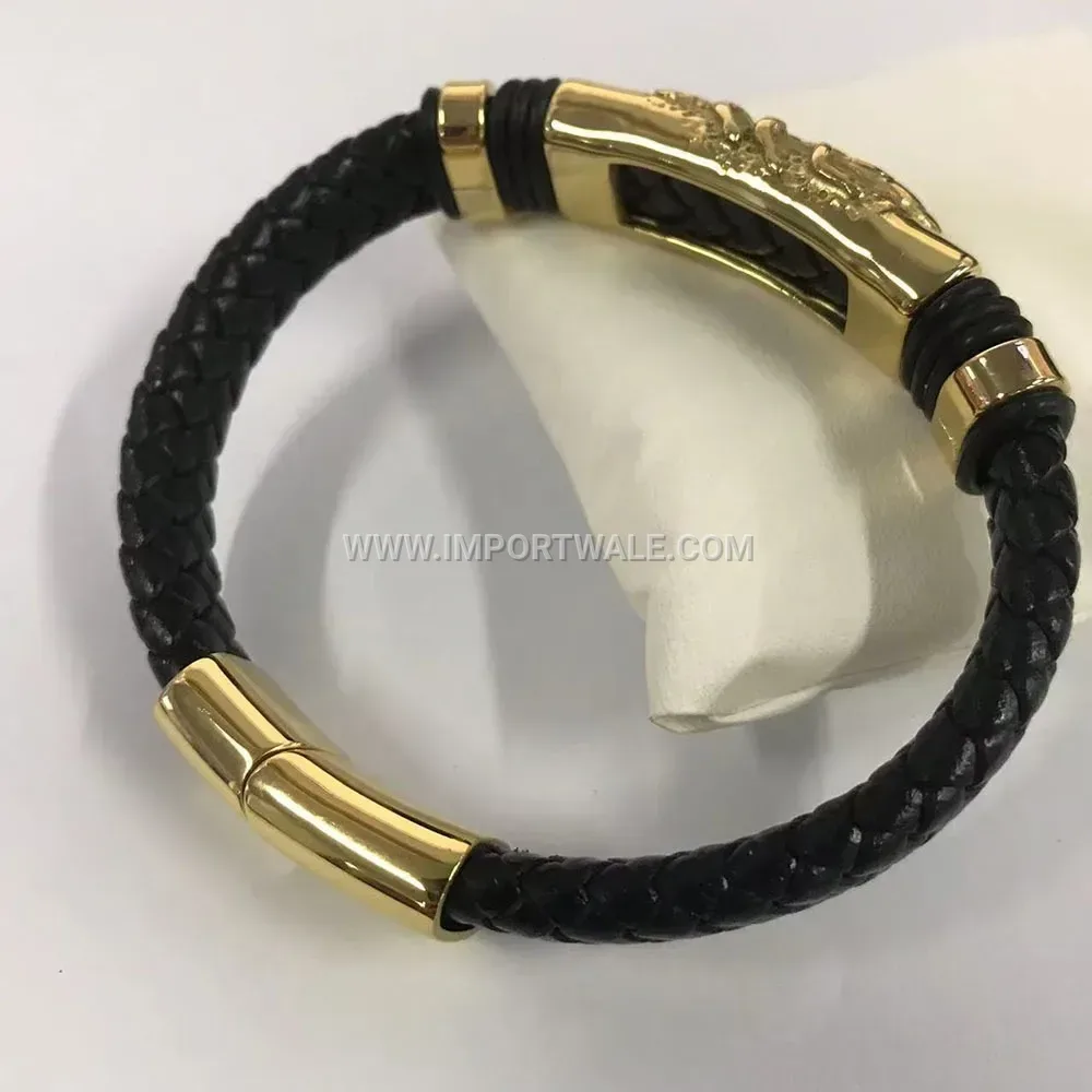 Pressed Shell Pattern Stainless Steel C-Shape Bangle