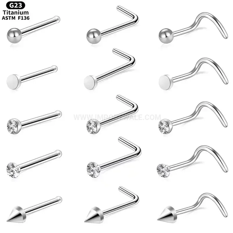 Stylish Titanium Geometric Cartilage Stud Piercing Earring