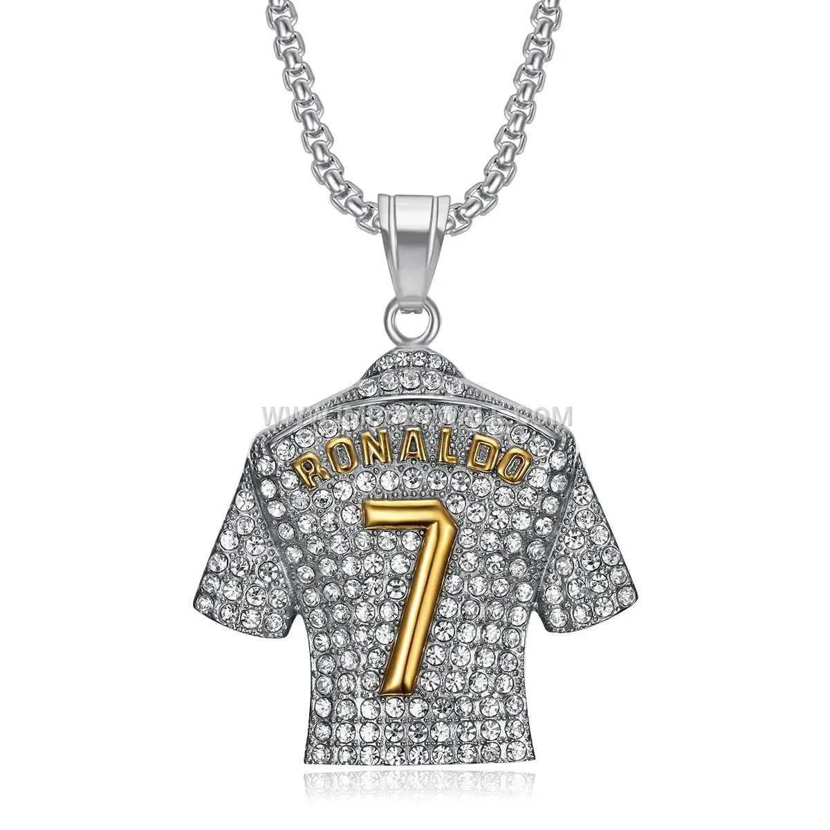 Stainless Steel Portrait Pendant Hip Hop Chain Necklace