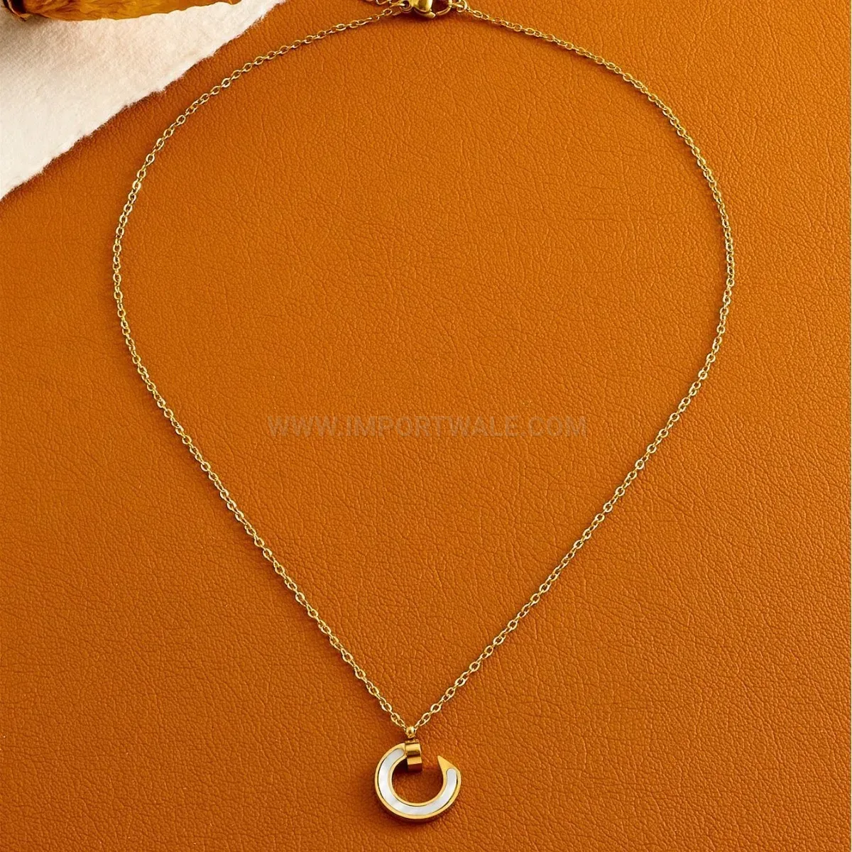 Stylish Titanium Steel Hook Clasp Minimalist Clavicle Chain