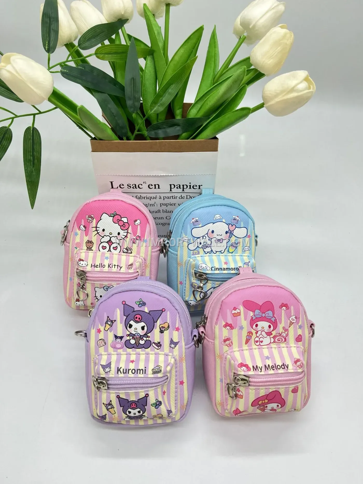 Mini Backpack Earphone Pouch Charm