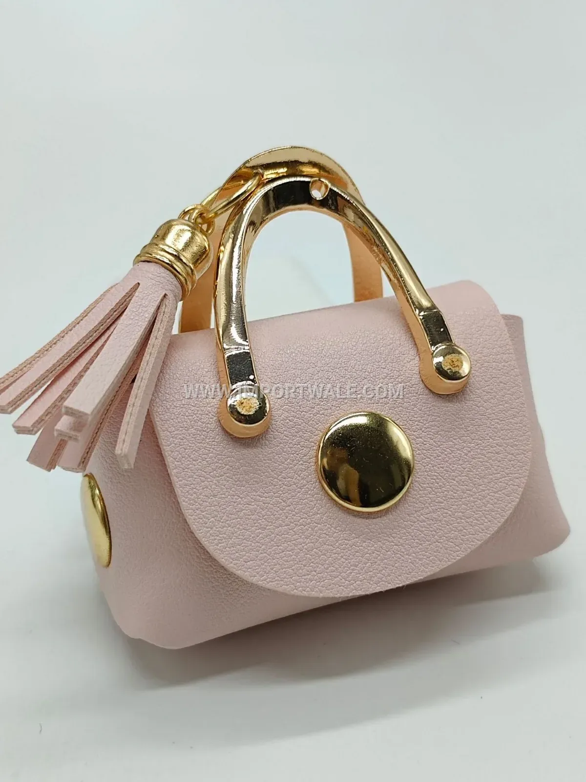 Sleek Minimalist PU Leather Earphone Pouch Key Ring Charm