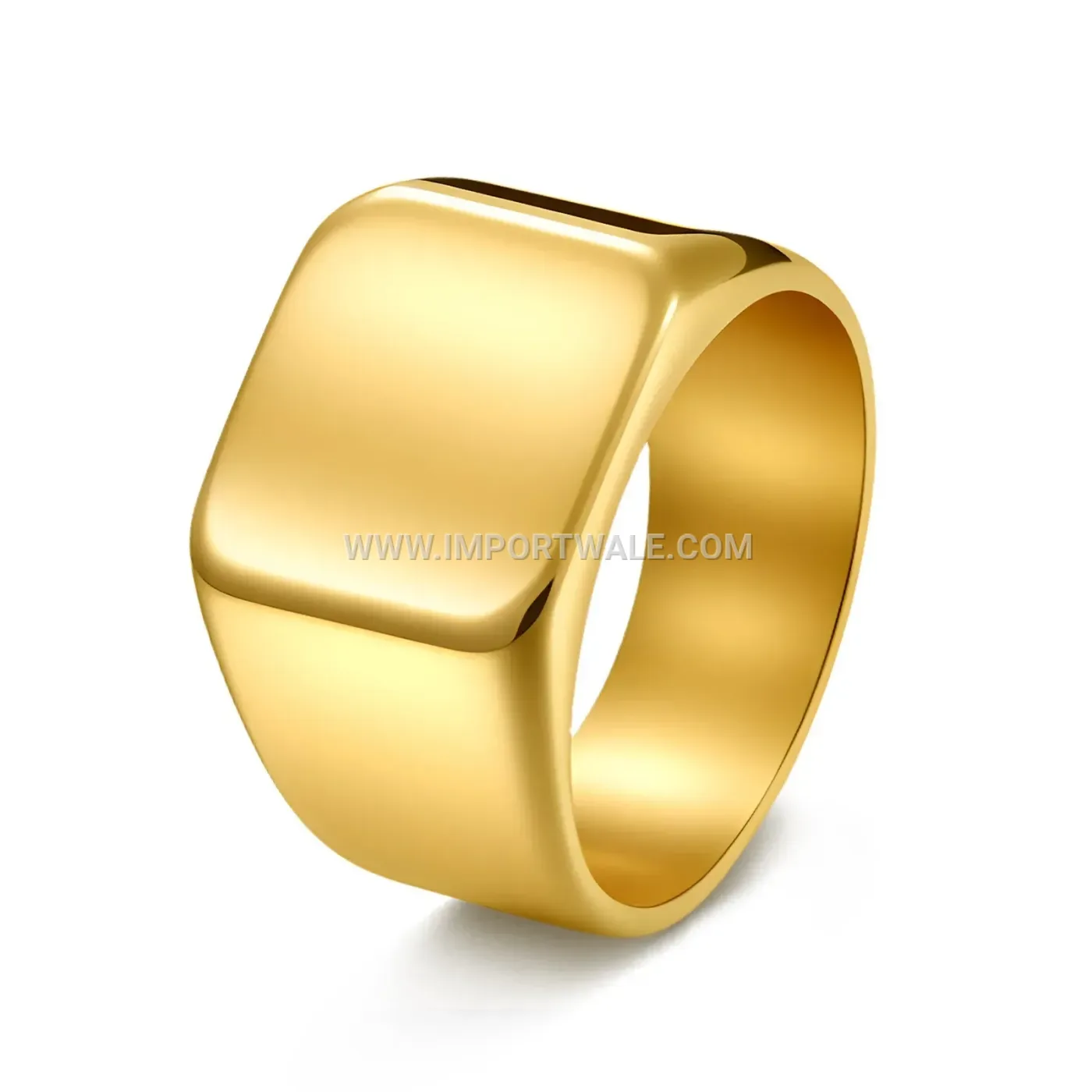 Men's Cast Stainless Steel Signet Ring