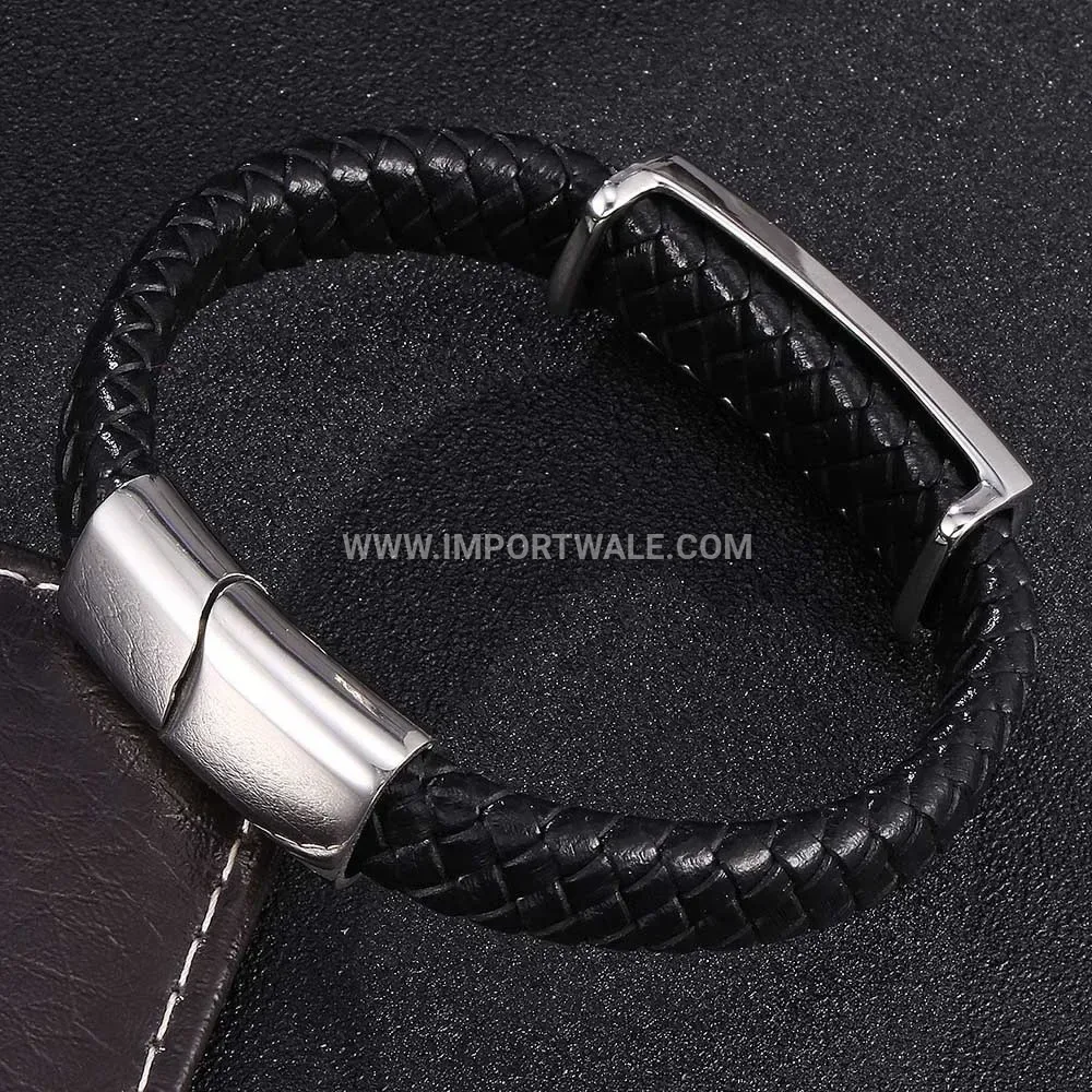 Engraved Stainless Steel Open Cuff Inspirational Bracelet