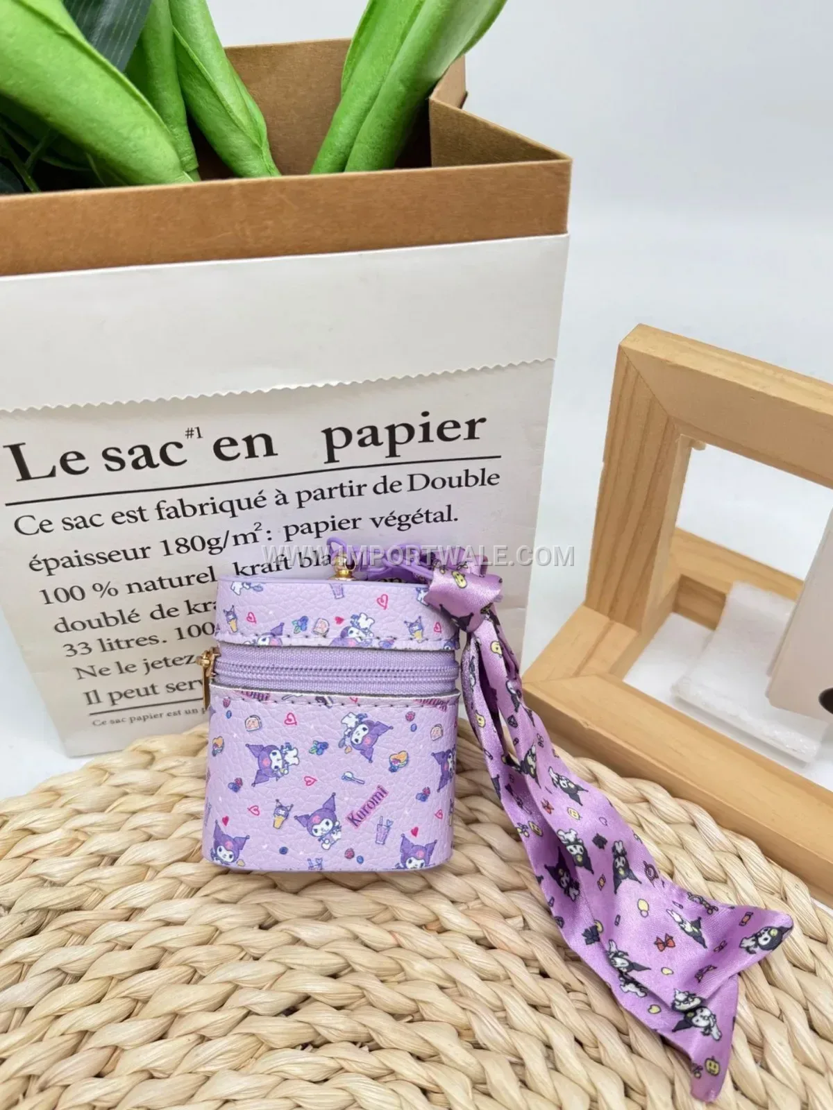 Cute Cartoon Character PU Leather Coin Purse Bag Charm