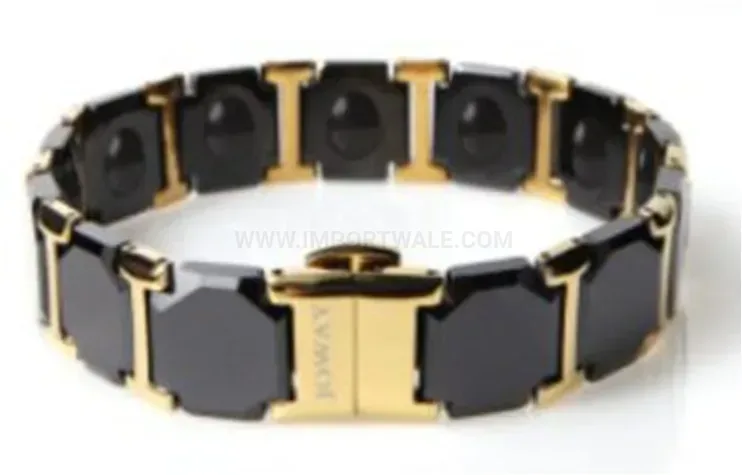 Titanium and Ceramic Bio Magnetic Therapy Link Bracelet