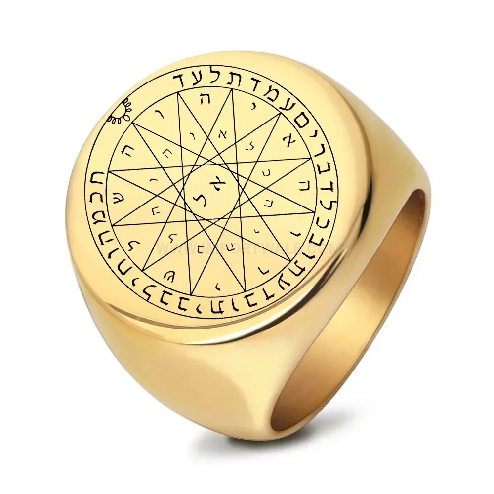 Stylish Zodiac Symbol Engraved Polished Stainless Steel Ring