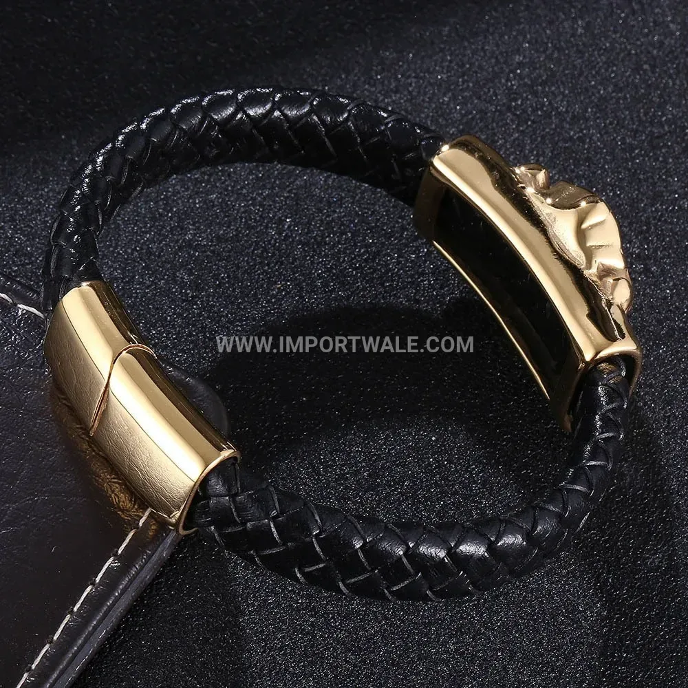 Double Strand Stainless Steel OT Clasp Chain Bracelet