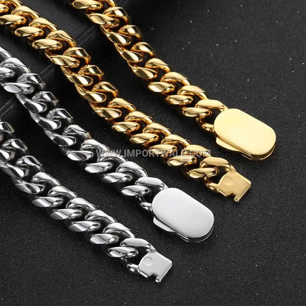 Multi Layer Stainless Steel Chain Conical Pendant Necklace