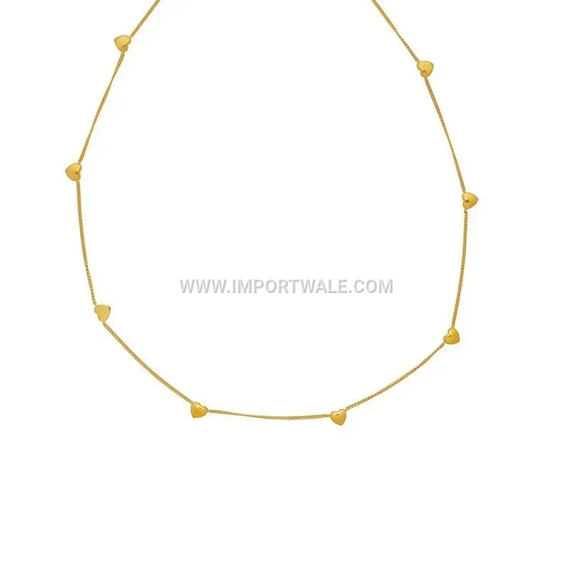 Chic Titanium Steel Heart Accent Jewellery Piece