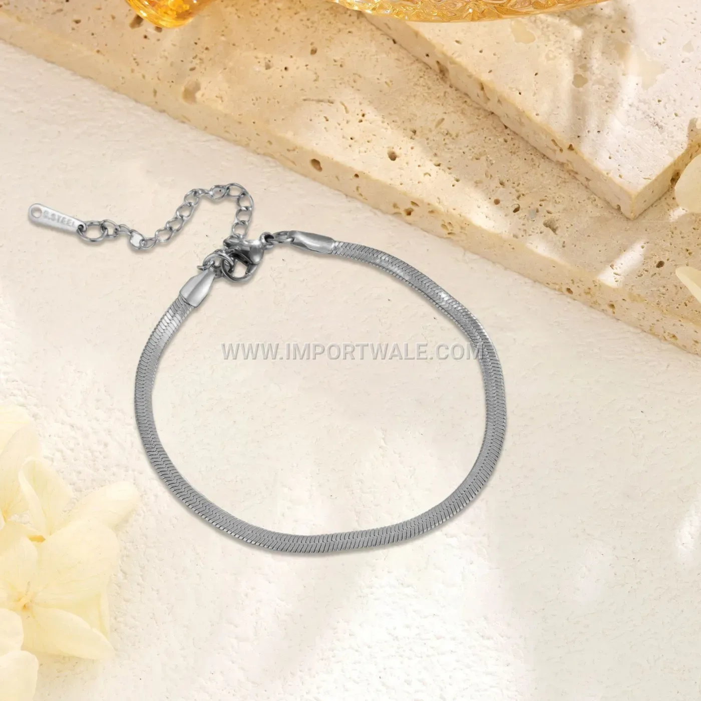 Sleek Blade Chain Stainless Steel Premium Anti Tarnish Anklet