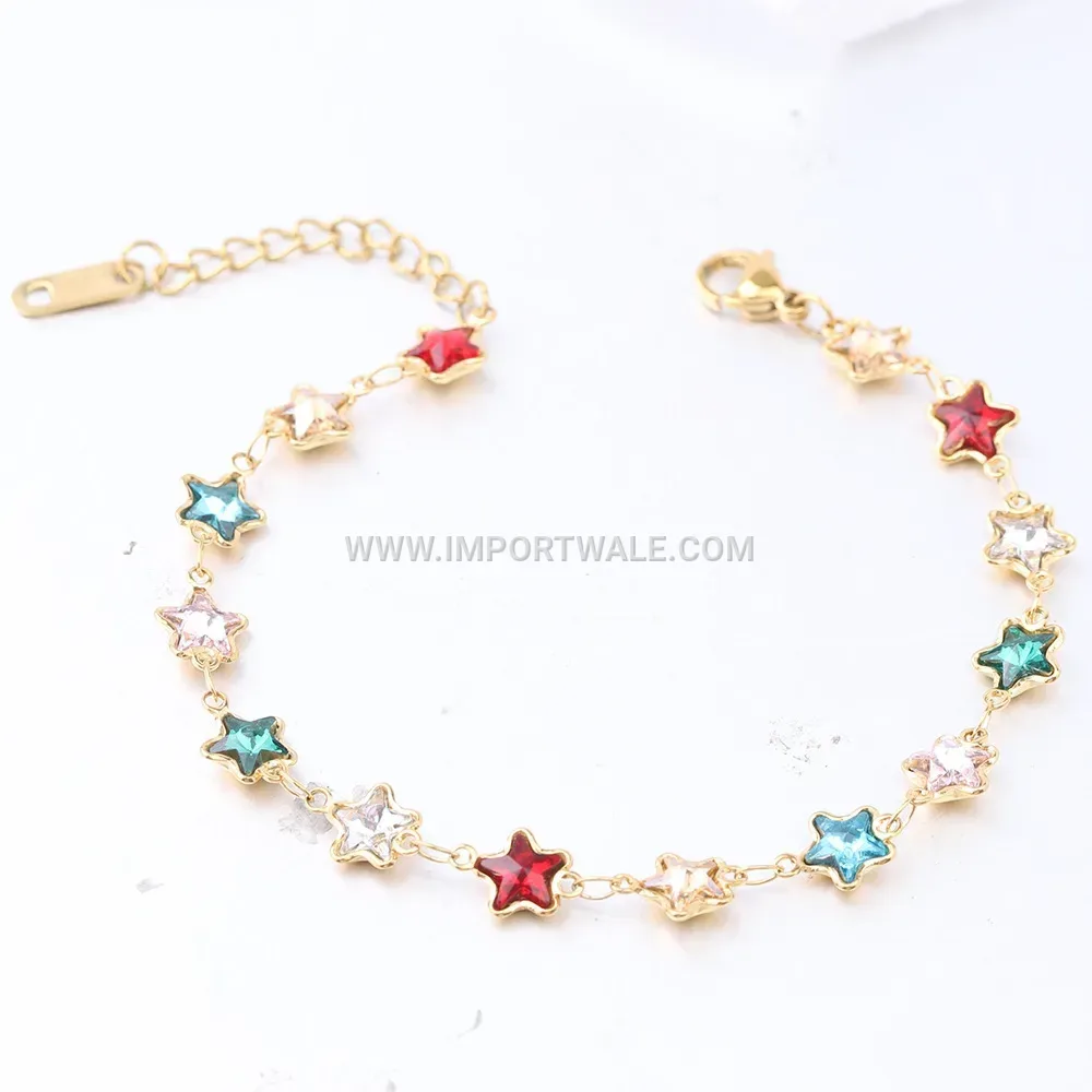Candy Color Heart Necklace Bracelet and Earrings Jewelry Set