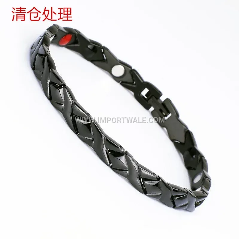 Women's Minimalist Titanium Steel Magnetic Therapy Bangle