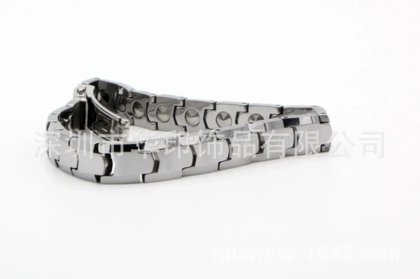 Minimalist Tungsten Steel Watch-Clasp Magnetic Bracelet