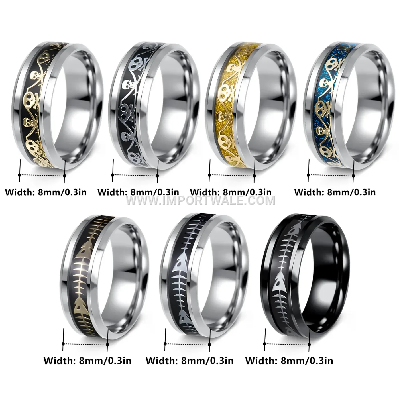 Inscribed Open Adjustable Stainless Steel Ring