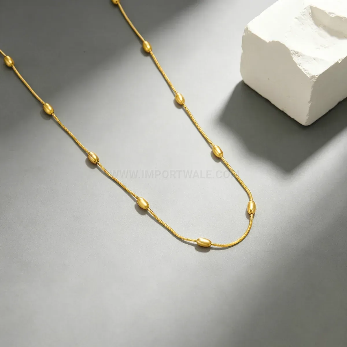 Minimalist Gold Stainless Steel Wrap Chain Bracelet