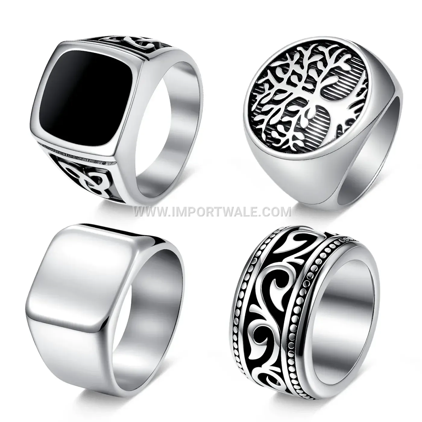 Celtic Triquetra Node Stainless Steel Cast Ring