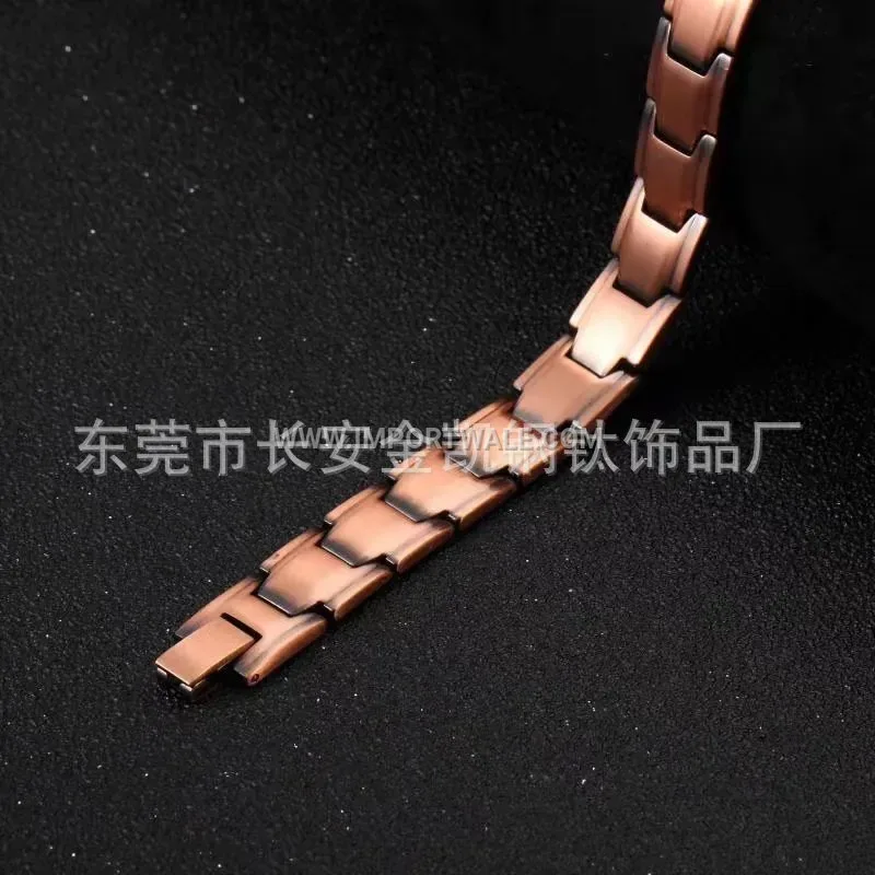 Adjustable Pure Red Copper Magnetic Line Chain Bracelet