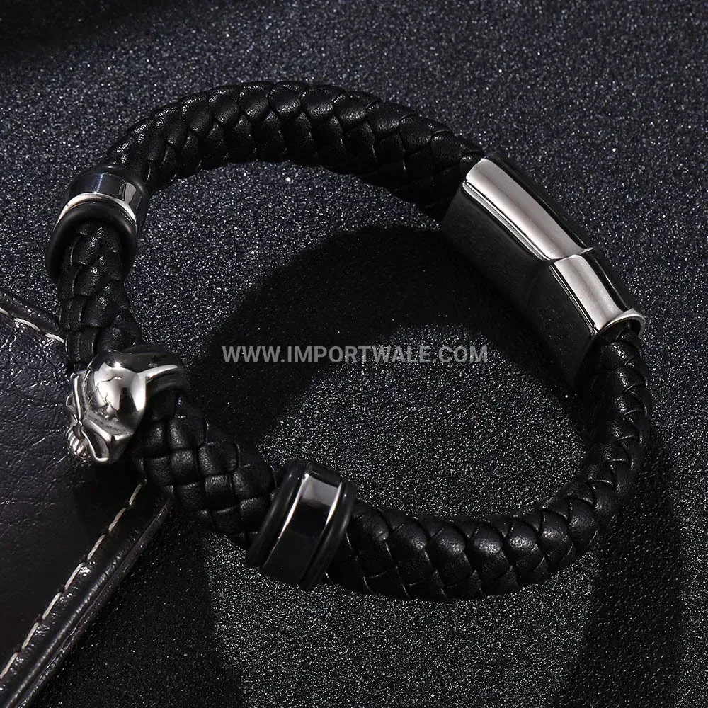 Embossed Wheat Ear Open C Shape Stainless Steel Bangle