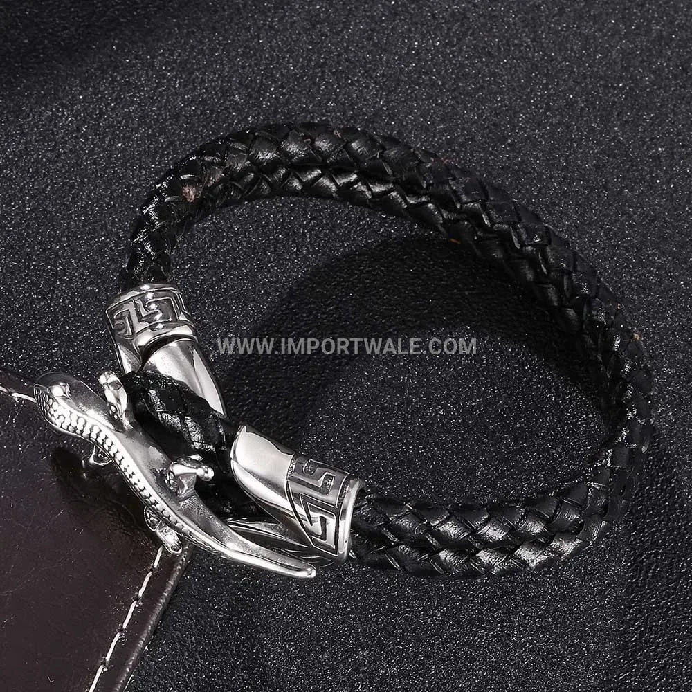 Stainless Steel Blue Zircon Link Bracelet