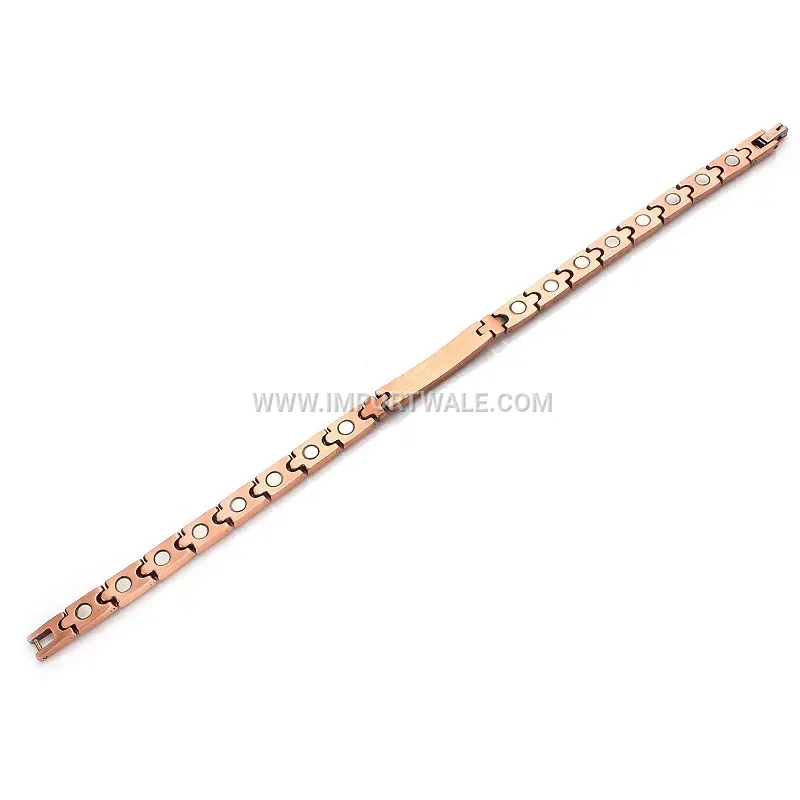 Geometric Copper Bio Magnetic Therapy Bracelet