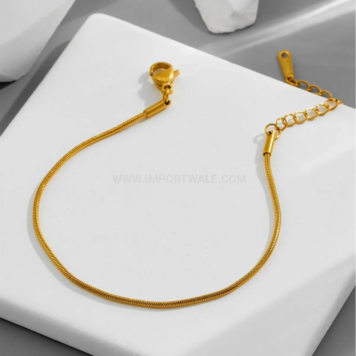 Trendy Minimalist Titanium Steel Snake Chain Bracelet