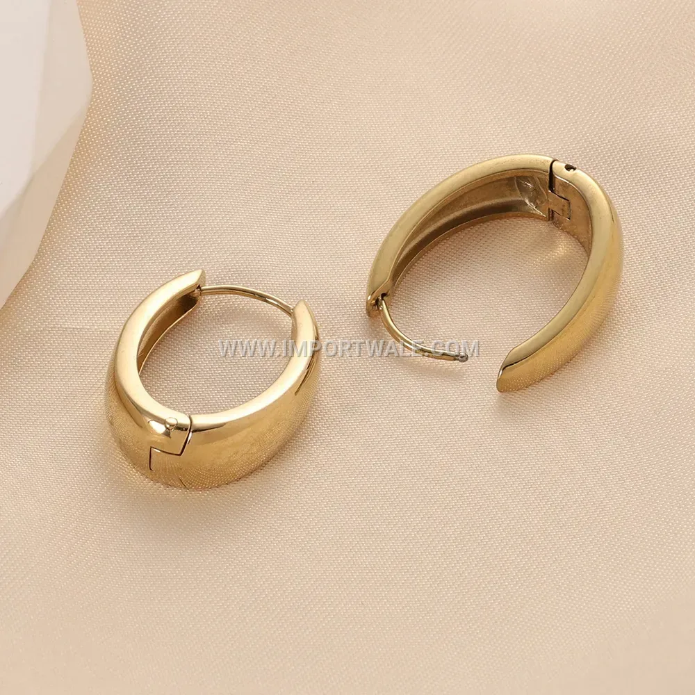 Twisted Irregular Geometric Stainless Steel Stud Earrings