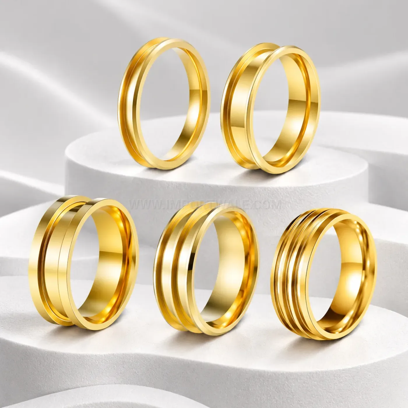 Minimalist Grooved Band Ring