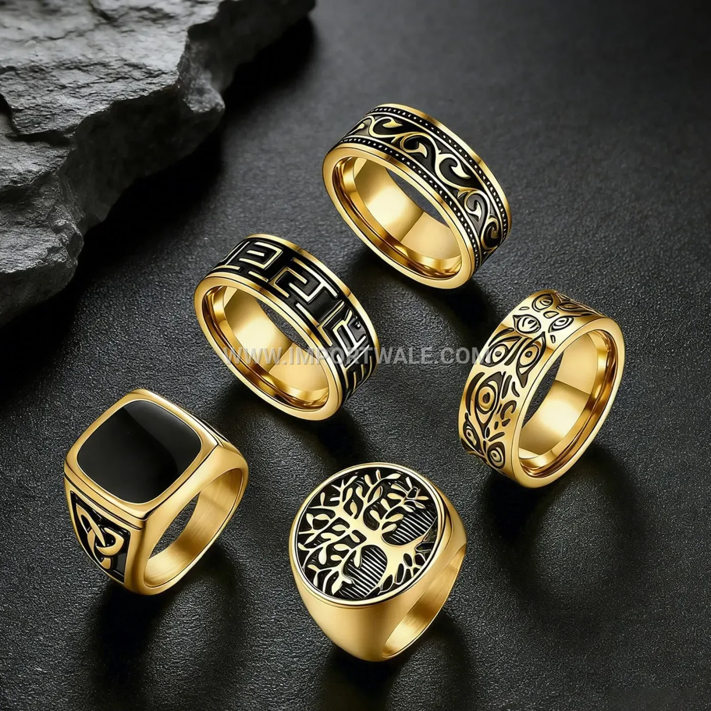Celtic Triquetra Knot Stainless Steel Men's Ring