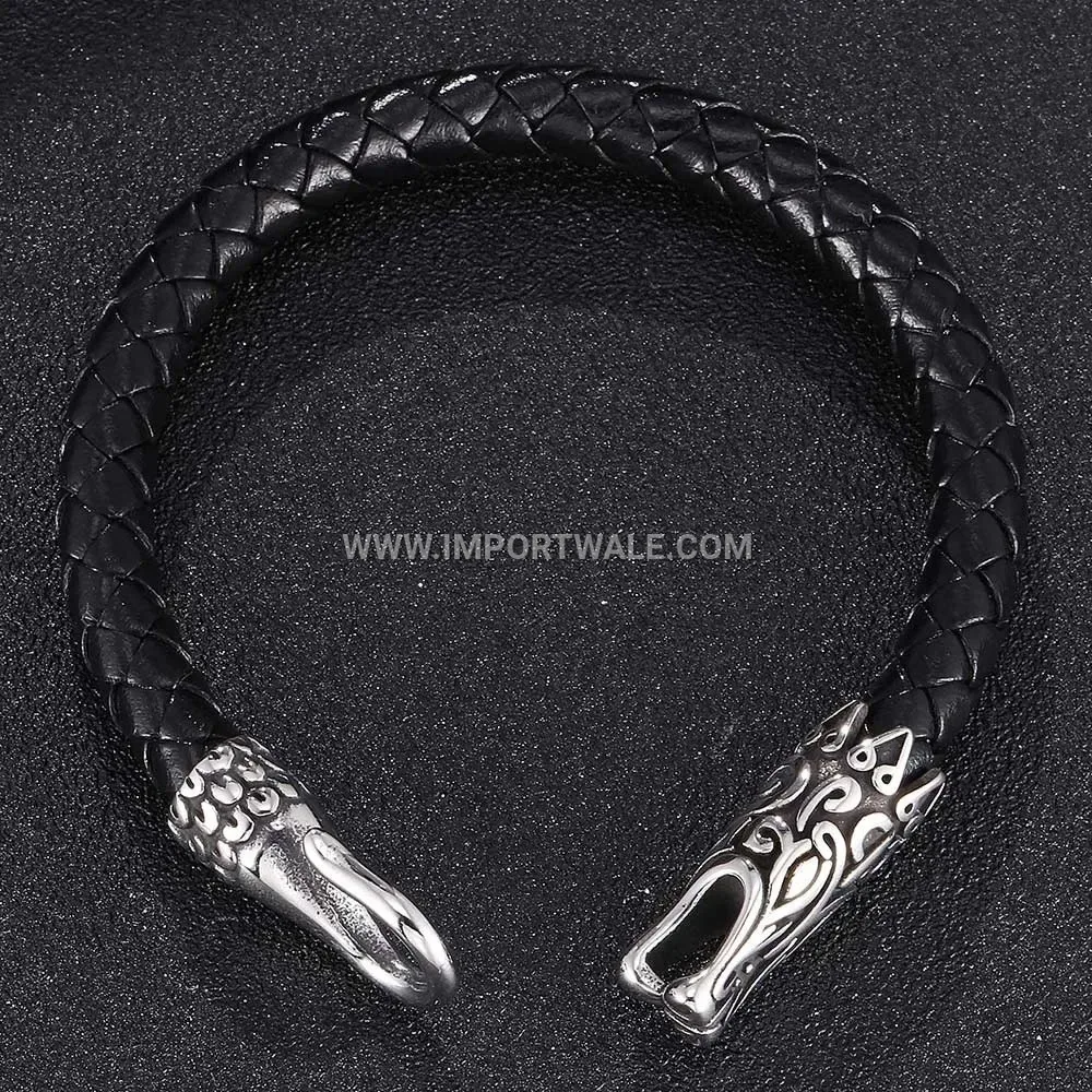 Gold Titanium Steel Rhinestone Geometric Magnetic Bracelet