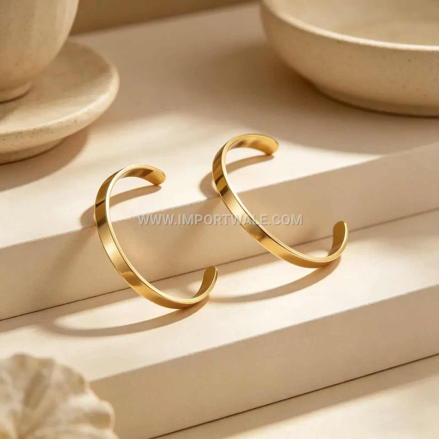 Minimalist Open C Shape Titanium Steel Bangle
