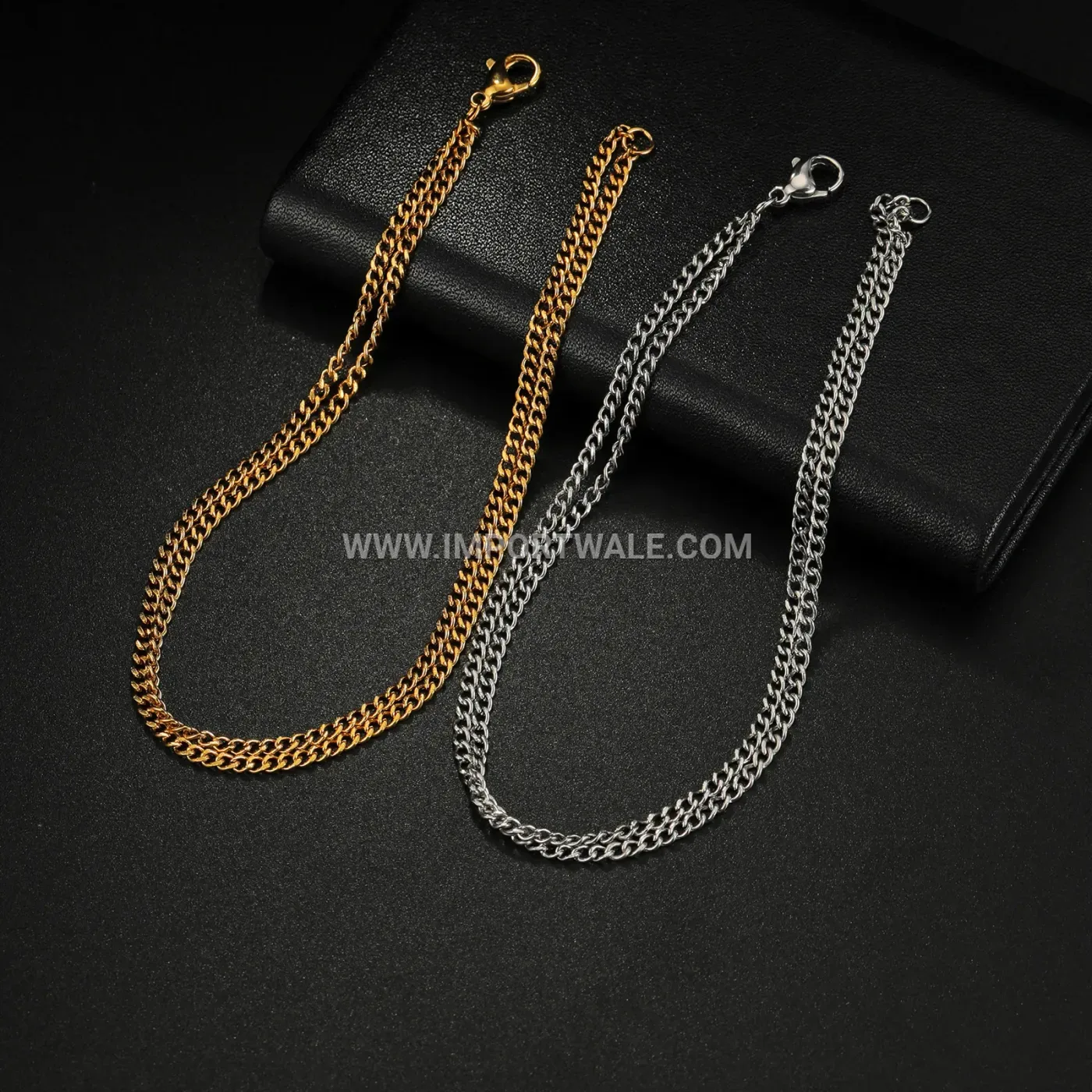 Heavy Stainless Steel Twisted Rope Chain Bracelet