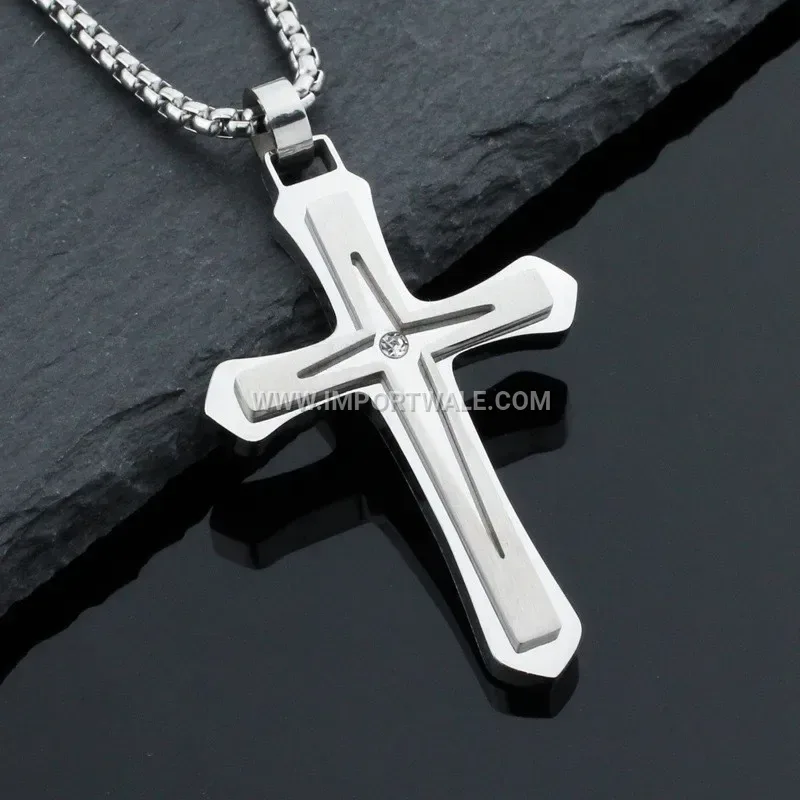 Delicate Stainless Steel Butterfly Pendant Layered Charm Necklace