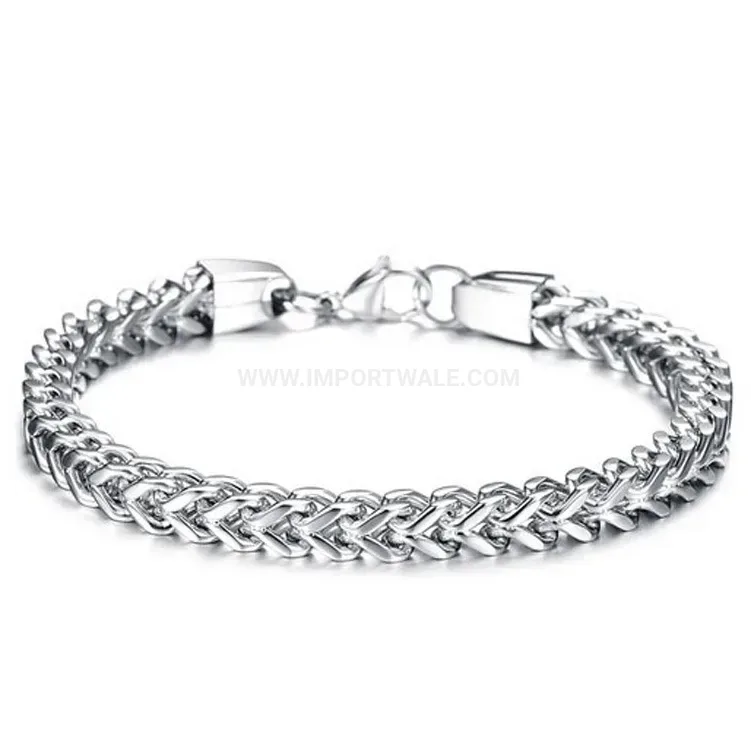 Double Layer Keel Chain Stainless Steel Bracelet