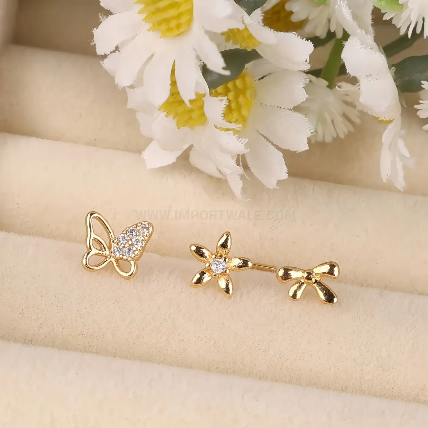 Classic Sparkling Zirconia Stainless Steel Nose Piercing Stud Set