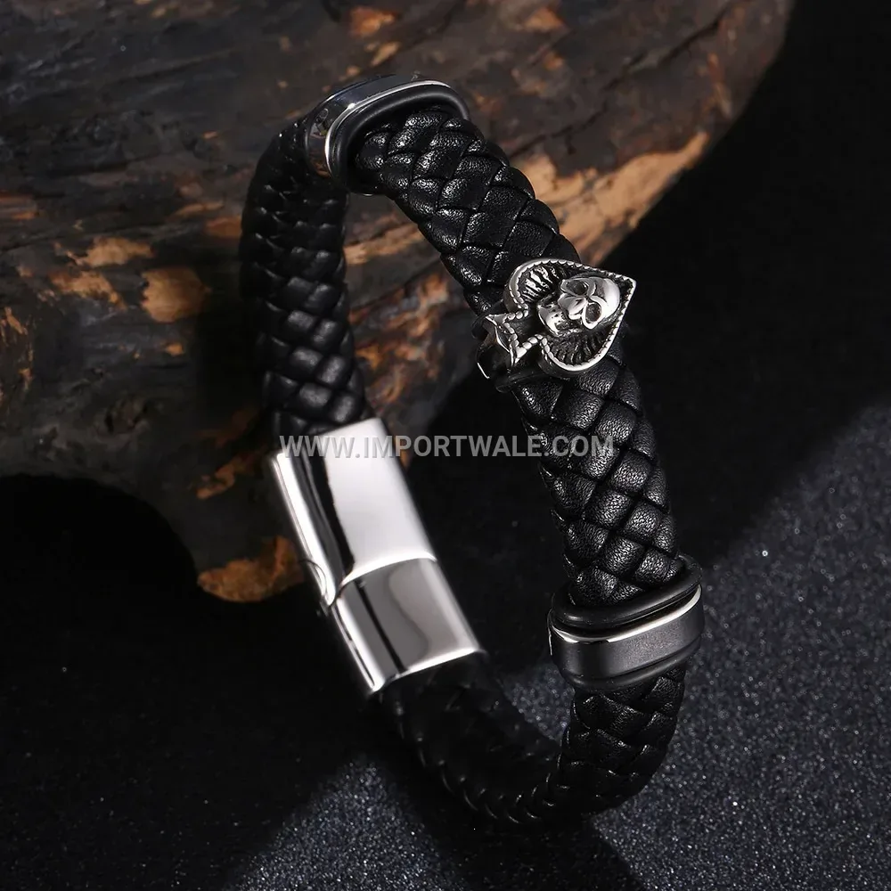 Four-in-One Plated Titanium Steel Magnetic Chain Bracelet