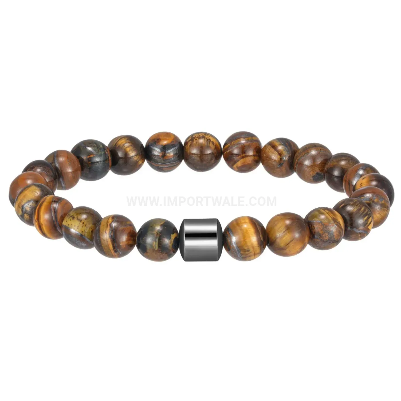 Beaded Natural Stone Elastic Stretch Bracelet Set for Men