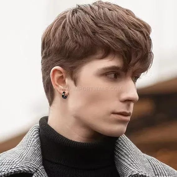 Designer Punk Cone Stainless Steel Dangle Piercing Earrings