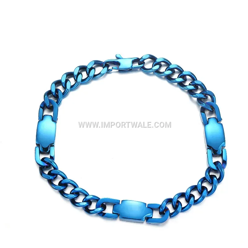 Geometric Titanium Steel Magnetic Link Bracelet