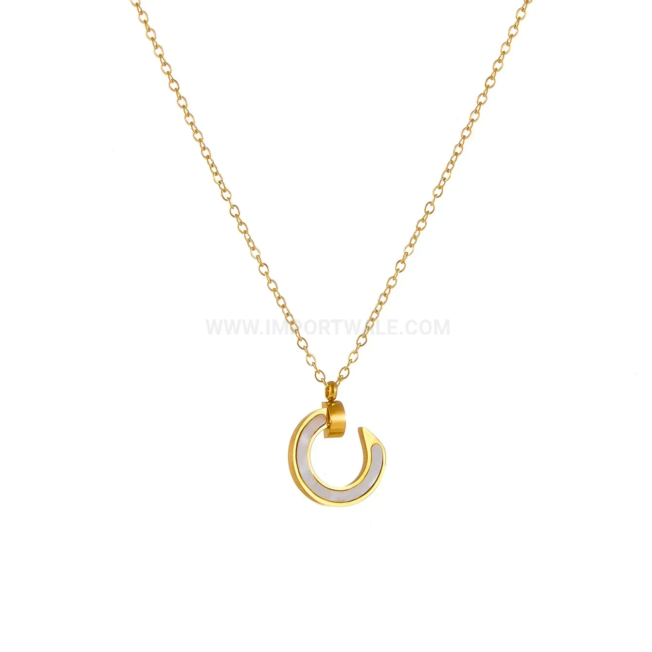 Stylish Titanium Steel Hook Clasp Minimalist Clavicle Chain