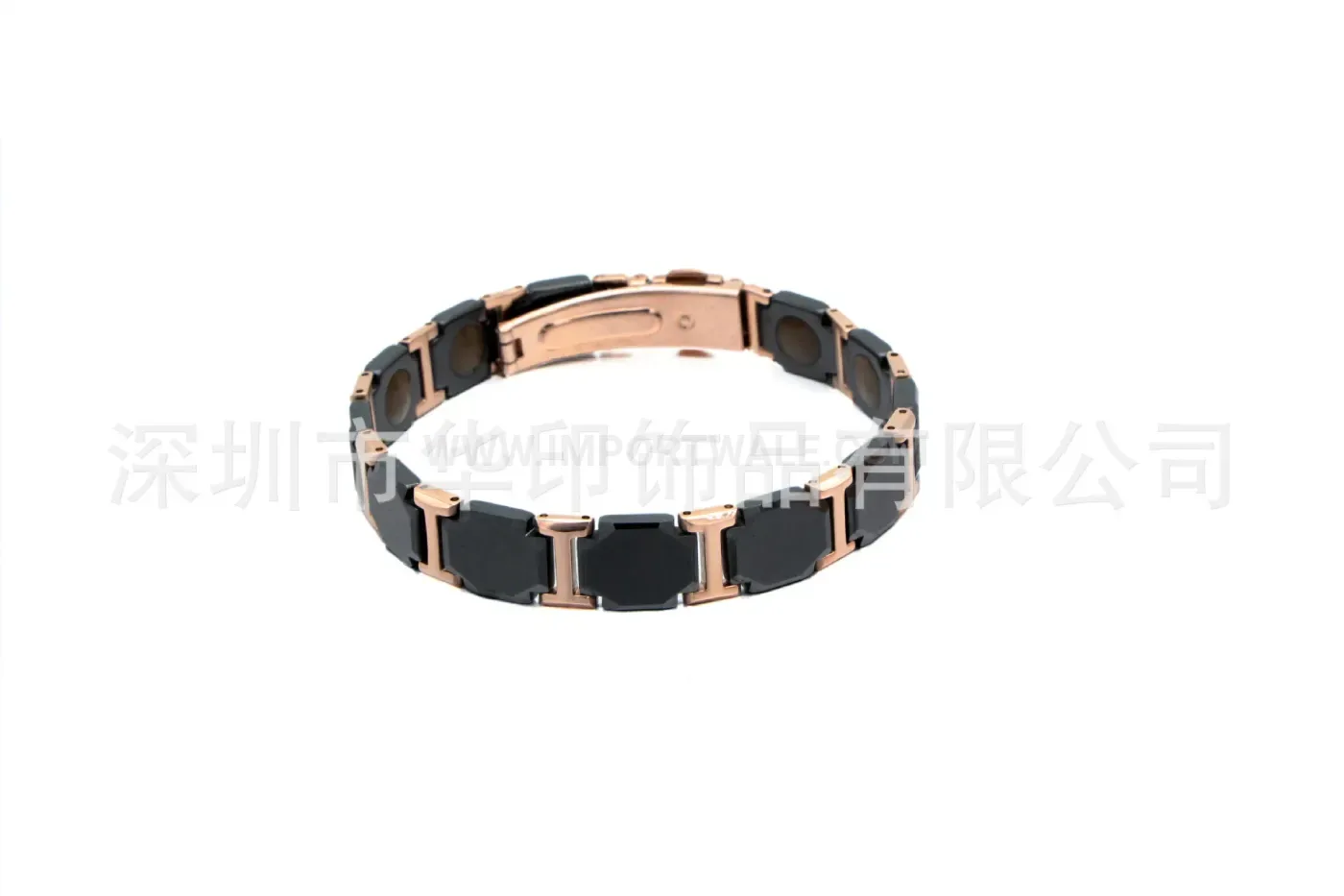 Ceramic and Steel Bio Magnetic Therapy Link Bracelet