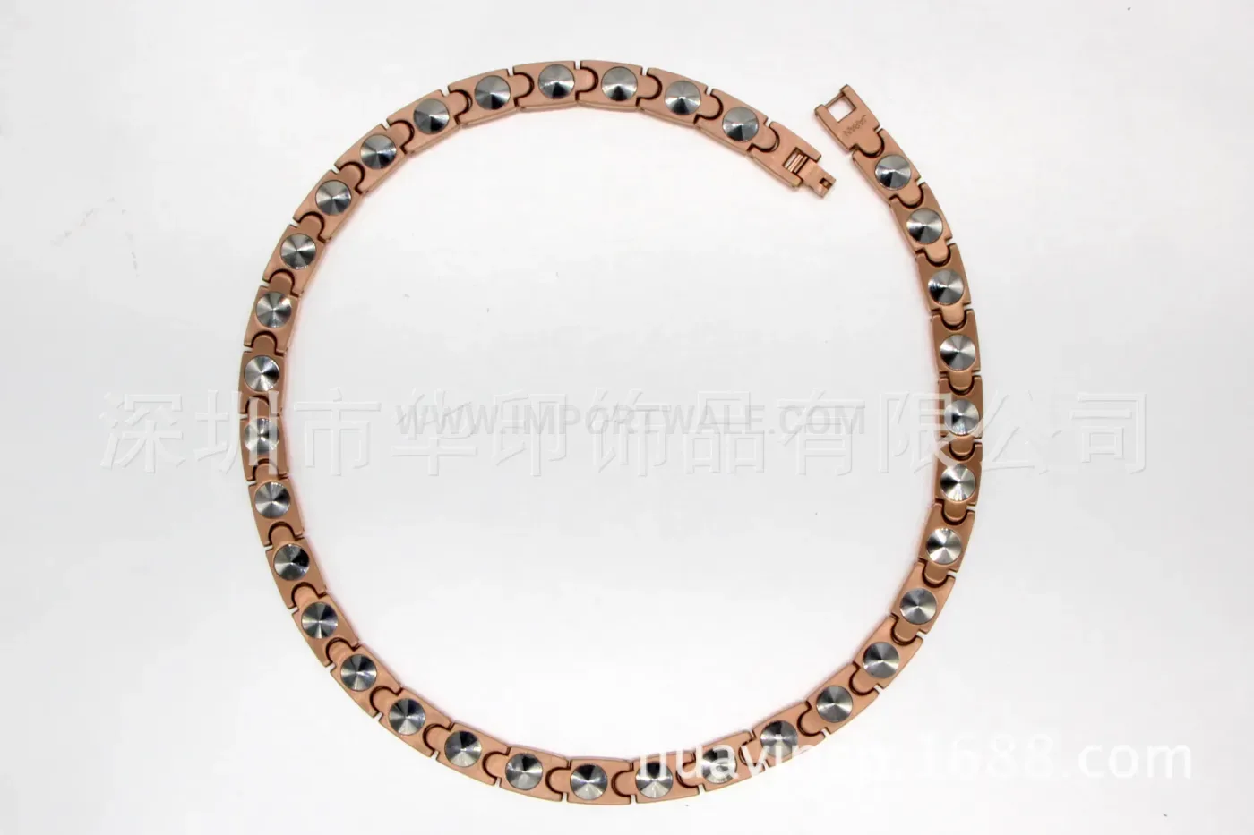 Stylish Pure Titanium Bio Magnetic Links Chain Necklace
