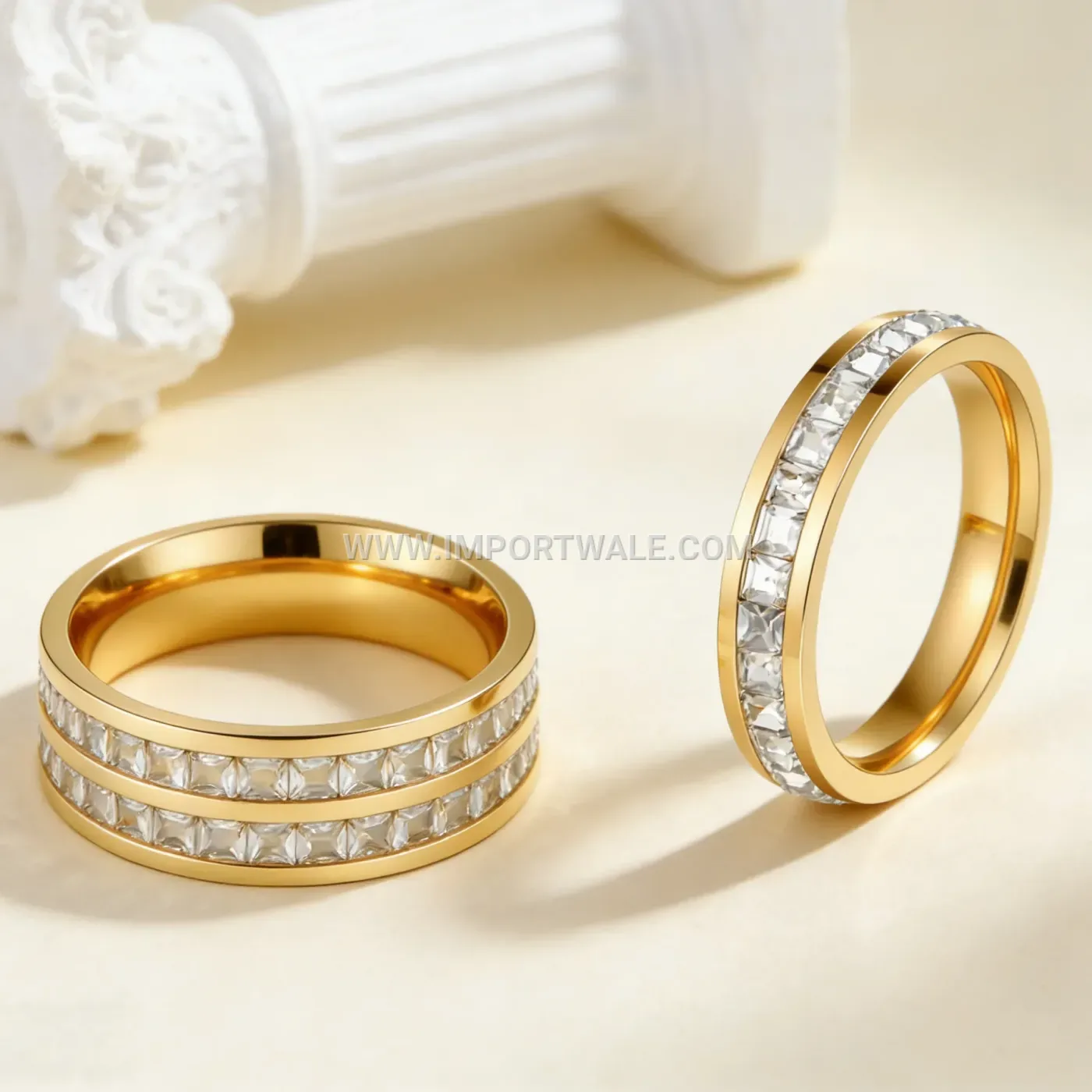 Engraved Open Adjustable Stainless Steel Ring