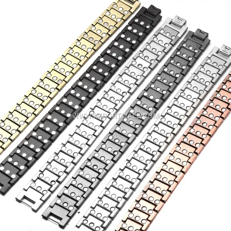 Men's Minimalist Geometric Titanium Steel Magnetic Bracelet