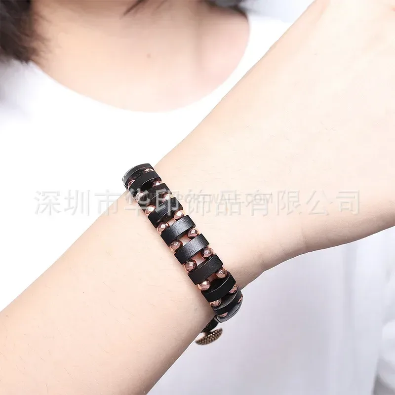 Vintage Redwood Titanium Steel Bio Magnetic Therapy Bracelet
